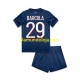 Camisola Paris Saint-Germain Bradley Barcola 29 Criança Equipamento Primeiro 2024-2025 Manga Curta